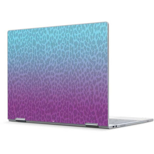 Cheetah Print Purple and Blue Pixelbook Skin